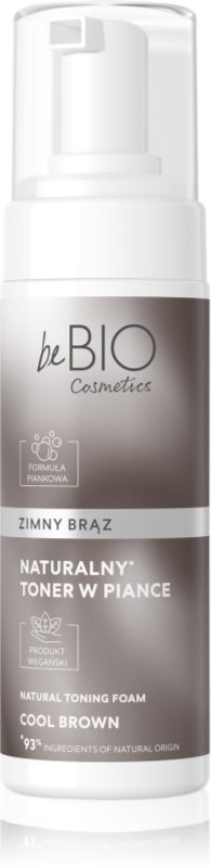 beBIO Natural Foam Toner Cold Brown spuma tonica pentru păr 120 ml