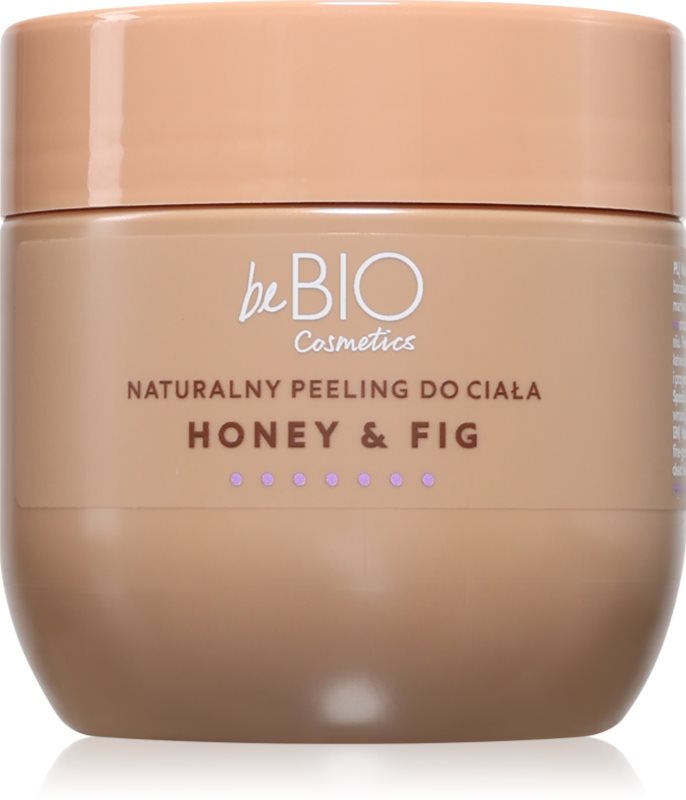 beBIO Honey & Fig exfoliant de corp pentru matifiere 200 ml