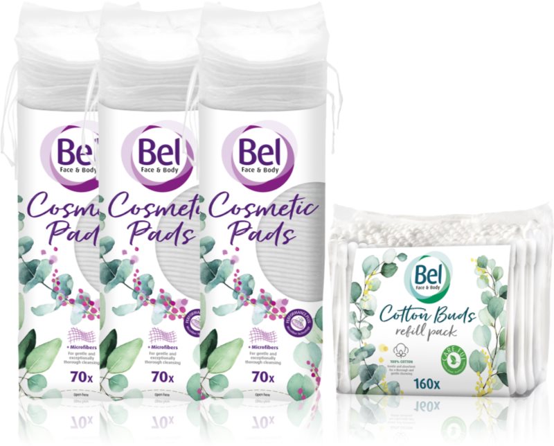 Bel Face & Body Cosmetic Pads + Cotton Buds ambalaj economic