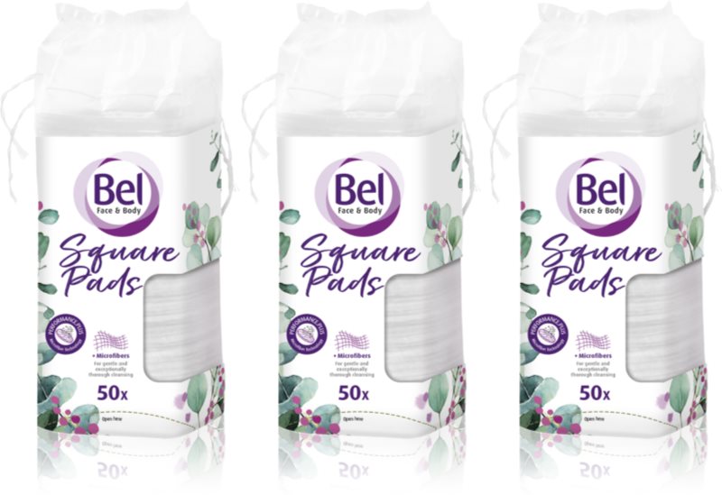 Bel Face & Body Square Pads dischete demachiante ambalaj economic 3x50 buc