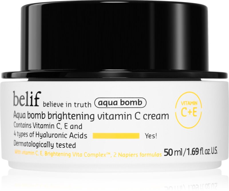 belif Aqua Bomb Brightening Vitamin C Cream crema iluminatoare cu efect de hidratare