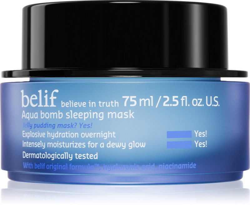belif Aqua Bomb Sleeping Mask masca pentru hidratare intensa pentru noapte 75 ml
