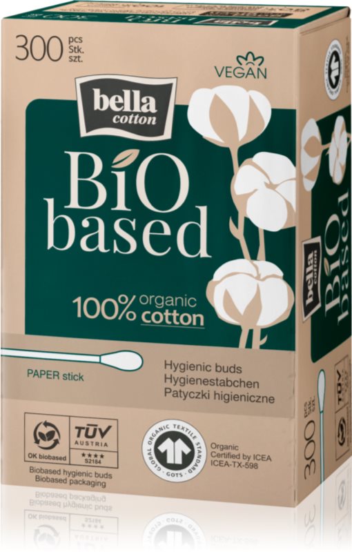 BELLA Cotton BIO based bețișoare din bumbac 300 buc