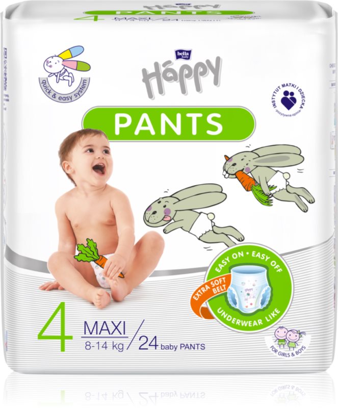 BELLA Baby Happy Pants scutece de unică folosință tip chiloțel Maxi 8-14 kg 24 buc