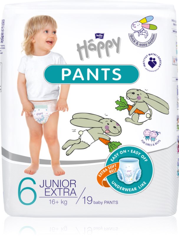 BELLA Baby Happy Pants scutece de unică folosință tip chiloțel Junior Extra 16kg+ 19 buc