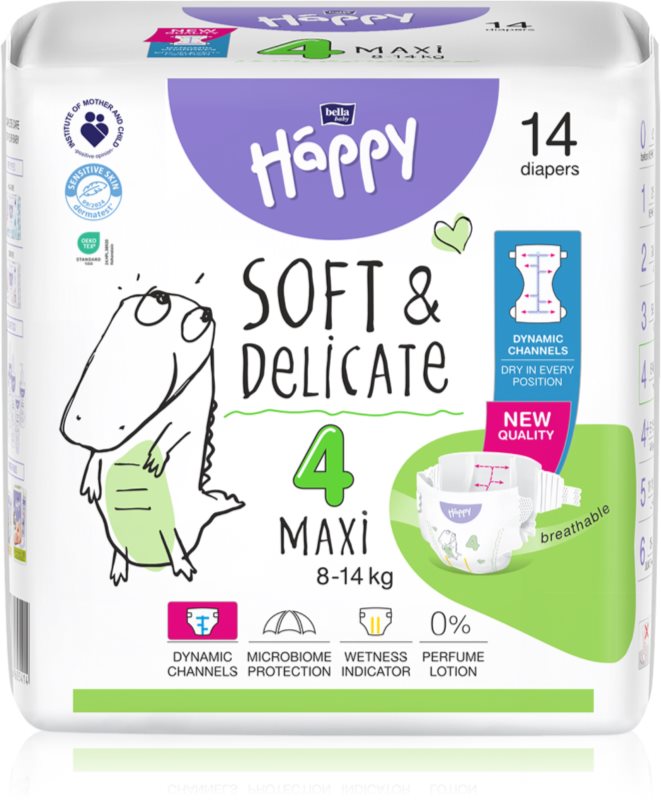 BELLA Baby Happy Soft&Delicate scutece de unică folosință cu canale