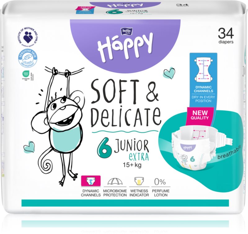 BELLA Baby Happy Soft&Delicate scutece de unică folosință cu canale
