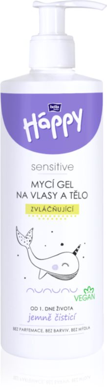 BELLA Baby Happy Sensitive gel de duș pentru corp și păr pentru copii 400 ml