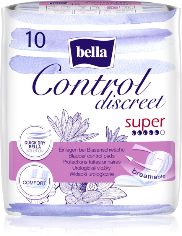 BELLA Control Discreet Super absorbante pentru incontinență 10 buc