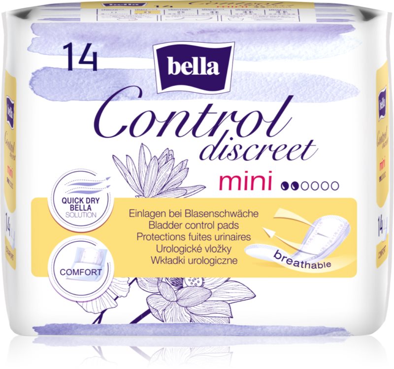BELLA Control Discreet Mini absorbante pentru incontinență 14 buc