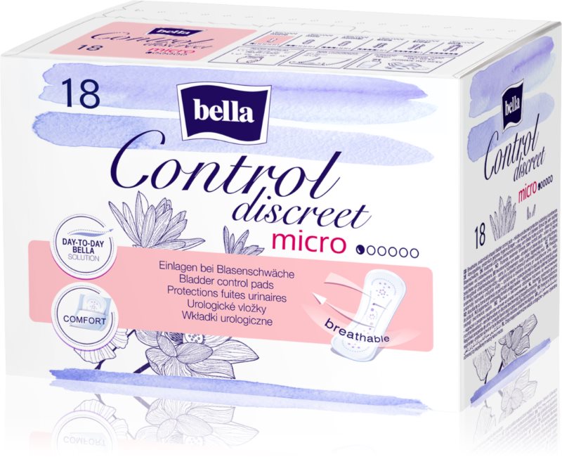 BELLA Control Discreet Micro absorbante pentru incontinență 18 buc