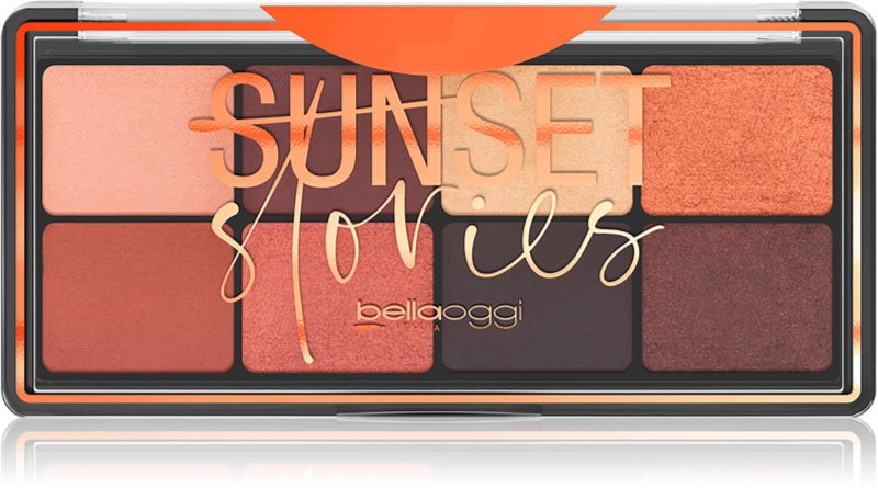 bellaoggi Sunset Stories paleta de 8 culori culoare Deep Nude 9.5 g