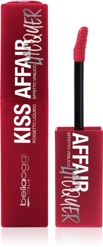 bellaoggi Kiss Affair Lacquer Ruj de buze lichid, de lunga durata culoare Confident 3.9 ml
