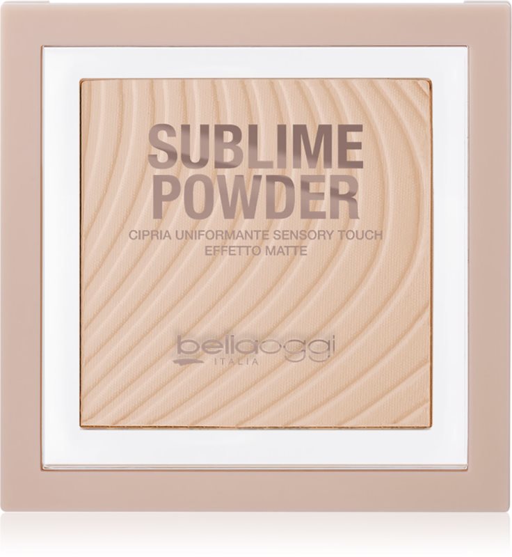 bellaoggi Sublime Powder pudra compacta cu efect matifiant culoare Golden Sand 9 g