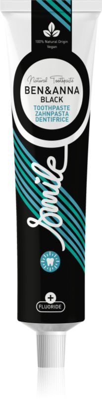 BEN&ANNA Toothpaste Black pastă de dinți naturală cu cărbune activ 75 ml