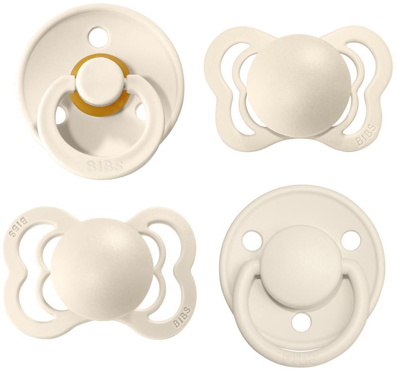 BIBS Try-It Size 1: 0+ months set pentru nou-nascuti si copii Ivory