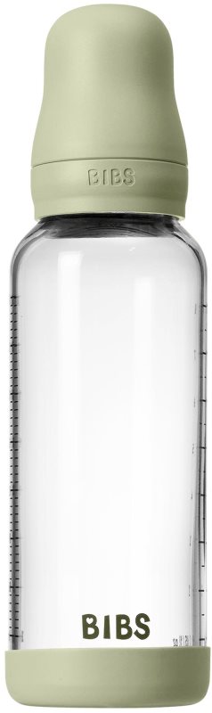 BIBS Baby Glass Bottle Round Latex biberon anticolici