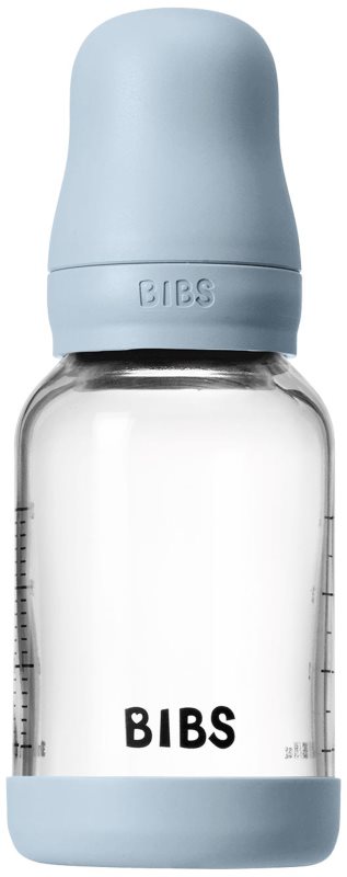 BIBS Baby Glass Bottle Silicone biberon anticolici cu suzetă din silicon