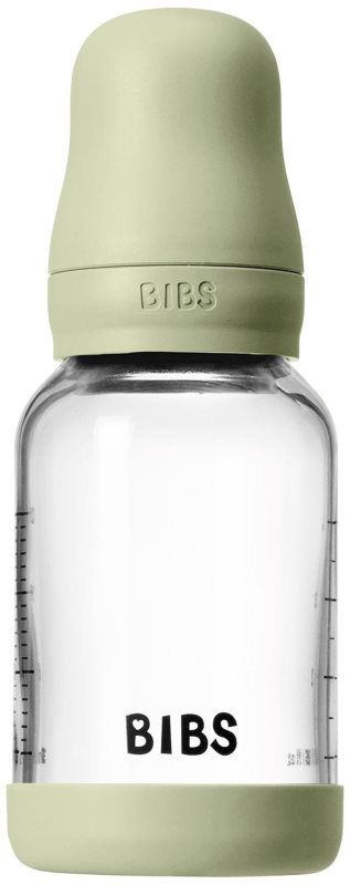 BIBS Baby Glass Bottle Silicone biberon anticolici cu suzetă din silicon