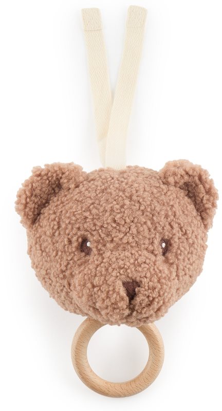 Bieco Musical Toy Bear Mika jucărie suspendabilă contrastantă cu melodie 1 buc