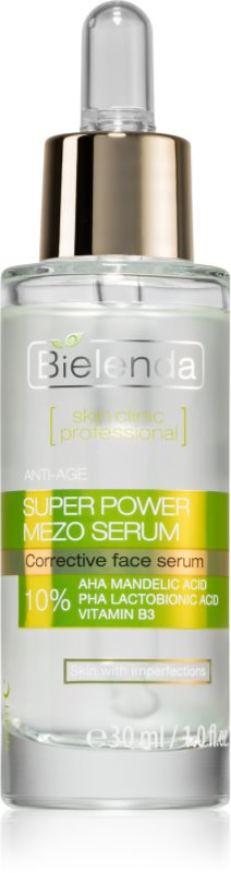 Bielenda Skin Clinic Professional Super Power Mezo Serum ser de reîntinerire pentru pielea cu imperfectiuni 30 ml