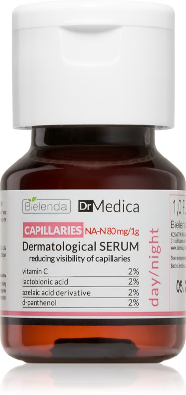Bielenda Dr Medica Capillaries Serul de piele pentru a întări venele fine și pentru a reduce roșeața 30 ml