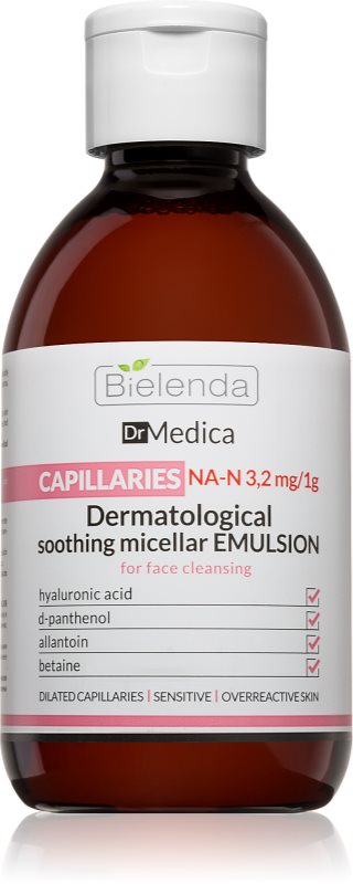 Bielenda Dr Medica Capillaries lapte micelar de neutralizare a roșeții 250 ml