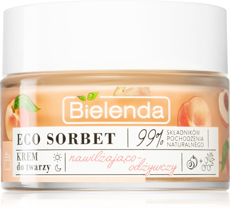 Bielenda Eco Sorbet Peach crema hidratanta si hranitoare 50 ml