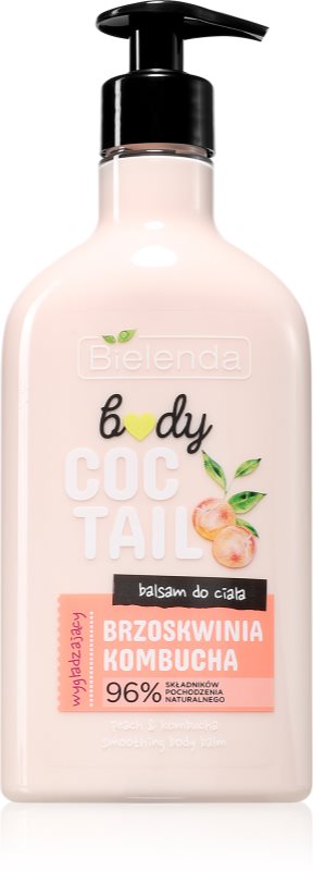 Bielenda Body Coctail Peach + Kombucha loțiune de corp hidratantă cu efect revitalizant 400 ml