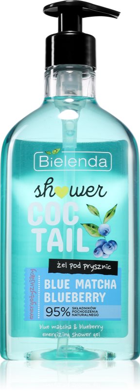 Bielenda Shower Coctail Blue Matcha + Blueberry Gel de duș energizant cu efect antioxidant 400 ml