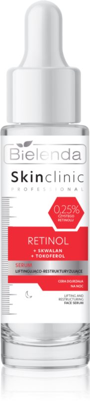 Bielenda Skin Clinic Professional Retinol ser cu efect de lifting pentru noapte 30 ml