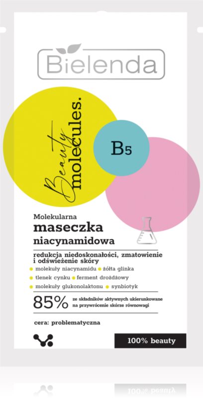 Bielenda Beauty Molecules masca de fata pentru curatare 8 g