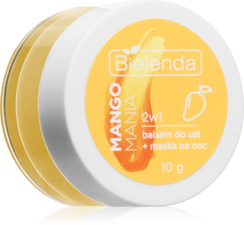 Bielenda Lip Care Lip Balm + Night Mask balsam de buze cu parfum Mango Mania 10 g
