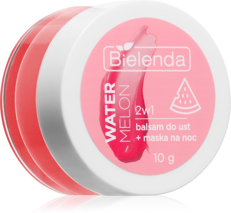 Bielenda Lip Care Lip Balm + Night Mask balsam de buze cu parfum Watermelon 10 g
