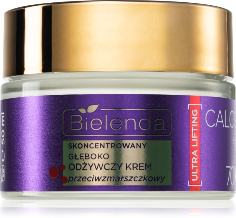 Bielenda Calcium + Q10 Concentrated deeply nourishing anti-wrinkle cream for day 70+ crema de zi pentru contur si fermitate 50 ml