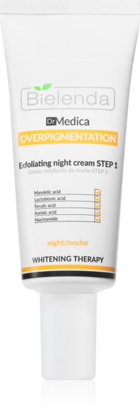 Bielenda Dr Medica Overpigmentation crema de noapte pentru fata cu efect de exfoliere 30 ml
