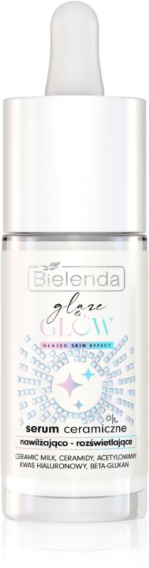 Bielenda GLAZE & GLOW ser cu efect iluminator cu efect de hidratare 30 ml