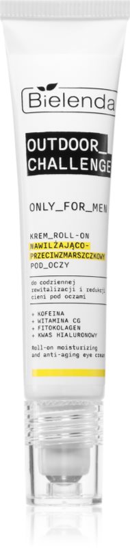 Bielenda Only For Men Outdoor Challenge Crema de noapte hidratanta anti-rid roll-on pentru bărbați 15 ml