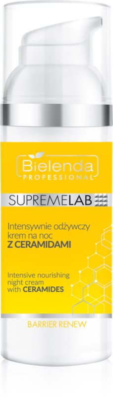 Bielenda Professional Supremelab Barrier Renew Cremă de noapte intens nutritivă cu ceramide 50 ml