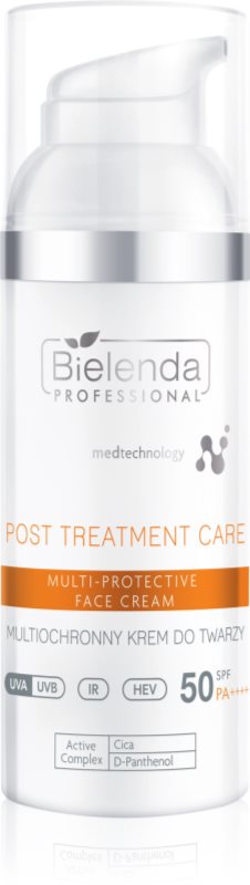 Bielenda Professional Post Treatment Care Multi-Protective Face Cream cremă protectoare SPF 50 50 ml