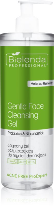Bielenda Professional Acne Free ProExpert gel de curățare blând pentru fata si zona ochilor 500 ml