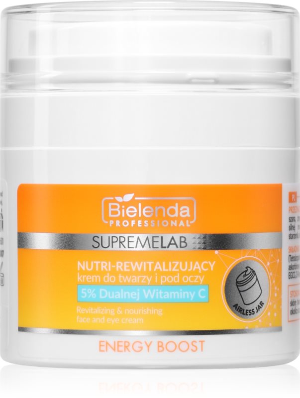 Bielenda Professional Supremelab Energy Boost crema energizanta pentru fata si zona ochilor 40 ml
