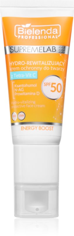 Bielenda Professional Supremelab Energy Boost crema de fata hidratanta cu vitamina C SPF 50 40 ml