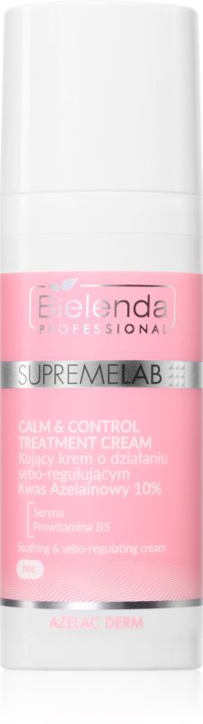 Bielenda Professional Supremelab Azelac Derm crema calmanta pentru reglarea cantitatii de sebum. 50 ml