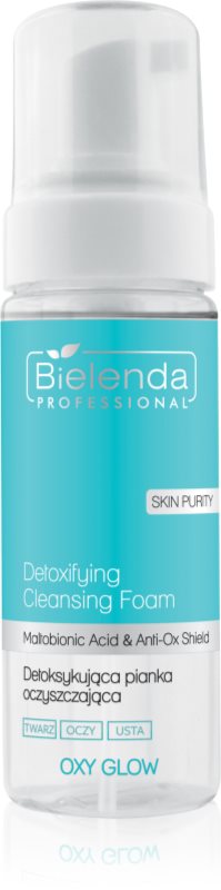 Bielenda Professional Oxy Glow spuma de curatare ce ofera stralucire cu efect detoxifiant 160 ml