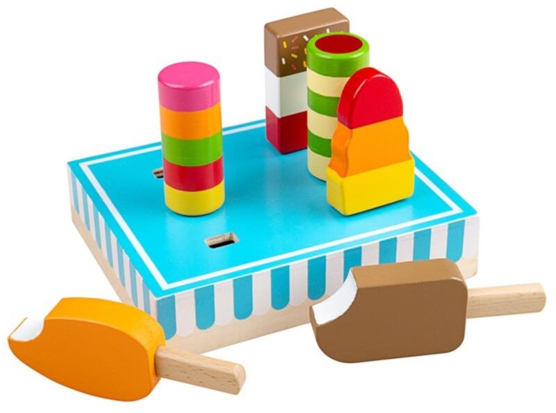 Bigjigs Toys Wooden Ice Lollies set de jucării din lemn 3 y+ 7 buc