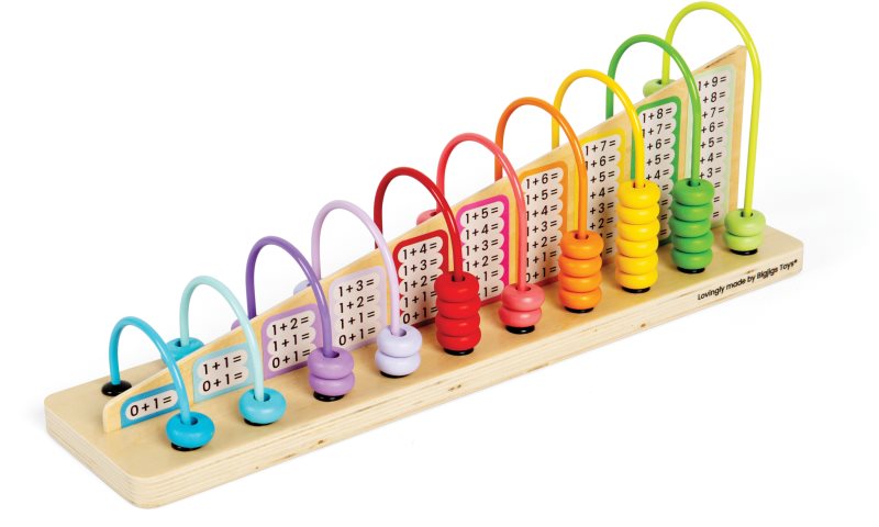 Bigjigs Toys Rainbow Abacus abac 3y+ 56 buc
