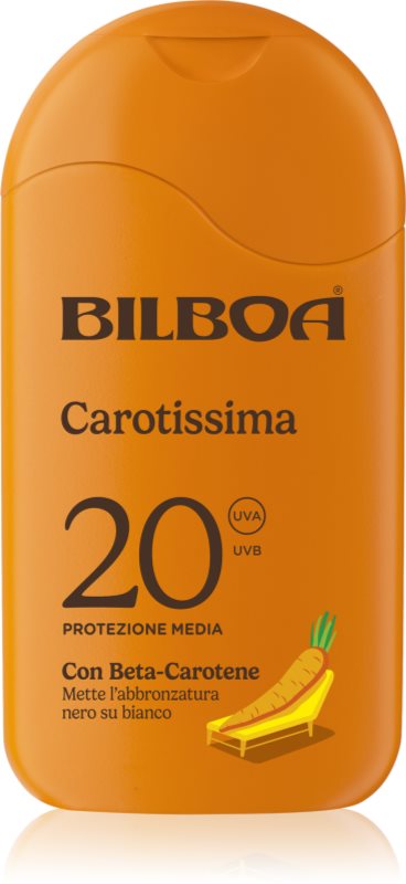 Bilboa Carotissima Crema loțiune pentru plaja cu beta-caroten SPF 20 200 ml