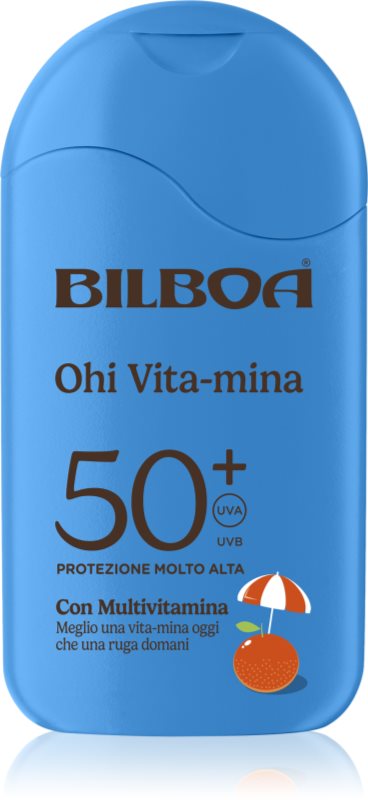 Bilboa Ohi Vitamina Latte loțiune pentru plaja cu vitamine SPF 50+ 200 ml