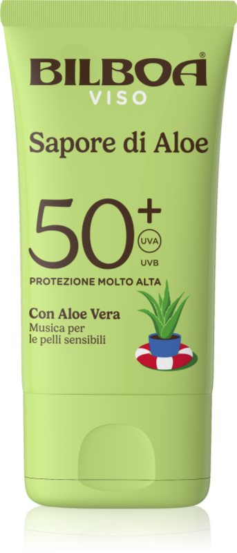 Bilboa Sapore di Aloe Viso cremă pentru plaja cu aloe vera SPF 50+ 40 ml